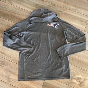 ‎Nike NFL Patriots Grey Athletic Pullover Men Medium